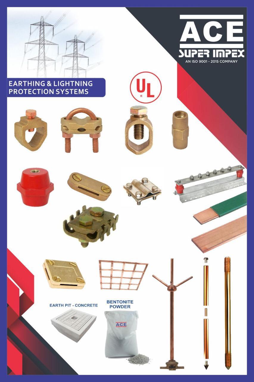 Earthing & Lightning Protection Systems ( Earth Rods, Clamps & Acc);